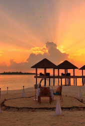 Romantic Dinner on the Beach - Kudafushi Resport & Spa